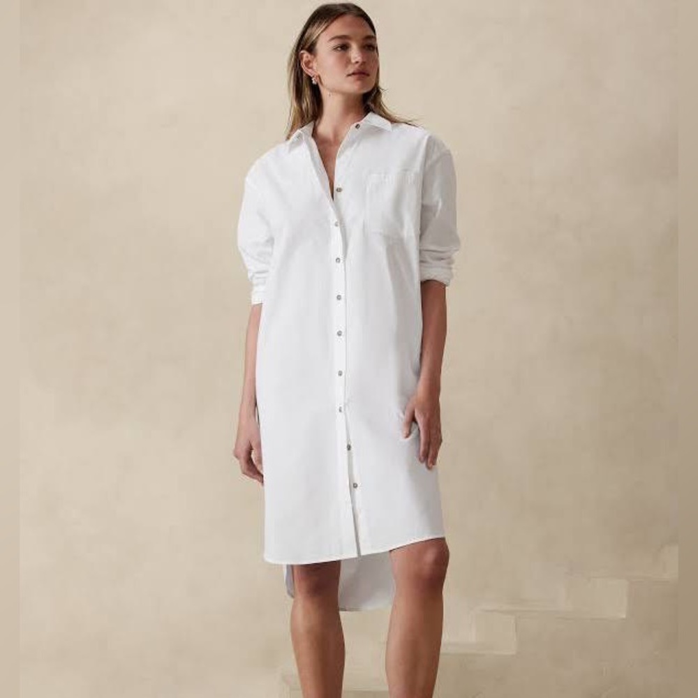 Banana Republic White Tunic Dress